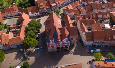 Rathaus Duderstadt Luftaufnahme